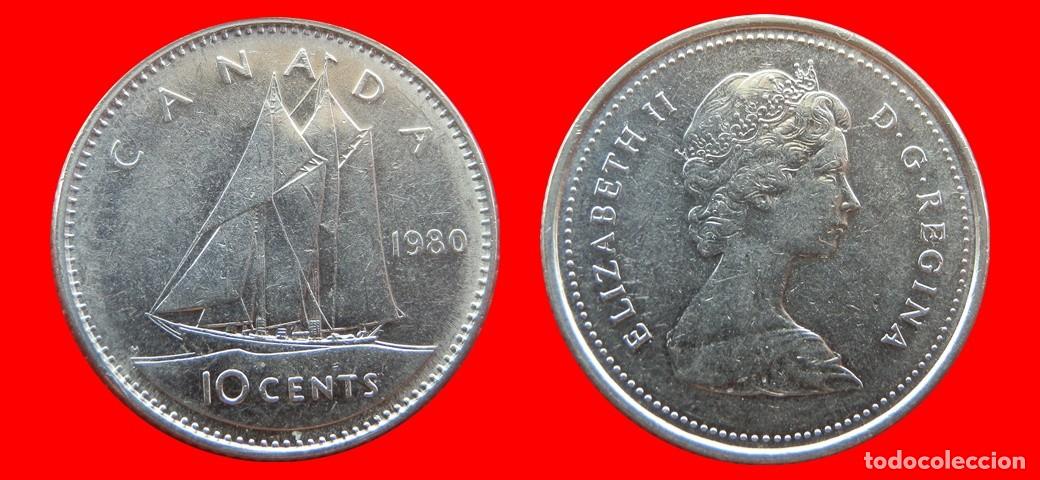 Monedas antiguas de Am&eacute;rica: 10 CENTAVOS 1980 CANADA-151672