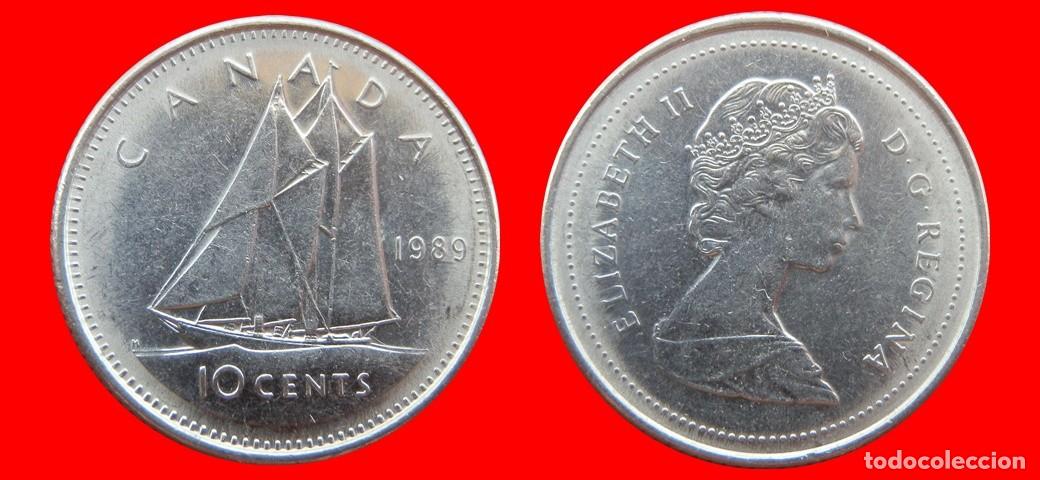 Monedas antiguas de Am&eacute;rica: 10 CENTAVOS 1989 CANADA-151673
