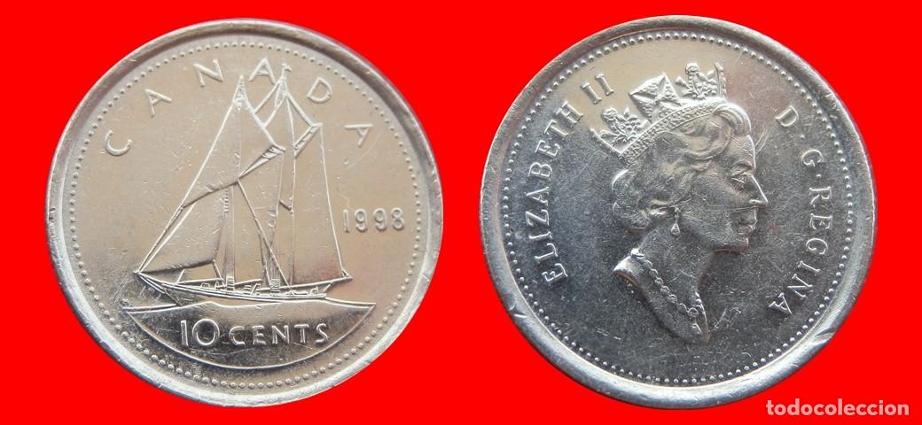 Monedas antiguas de Am&eacute;rica: 10 CENTAVOS 1998 CANADA-151674