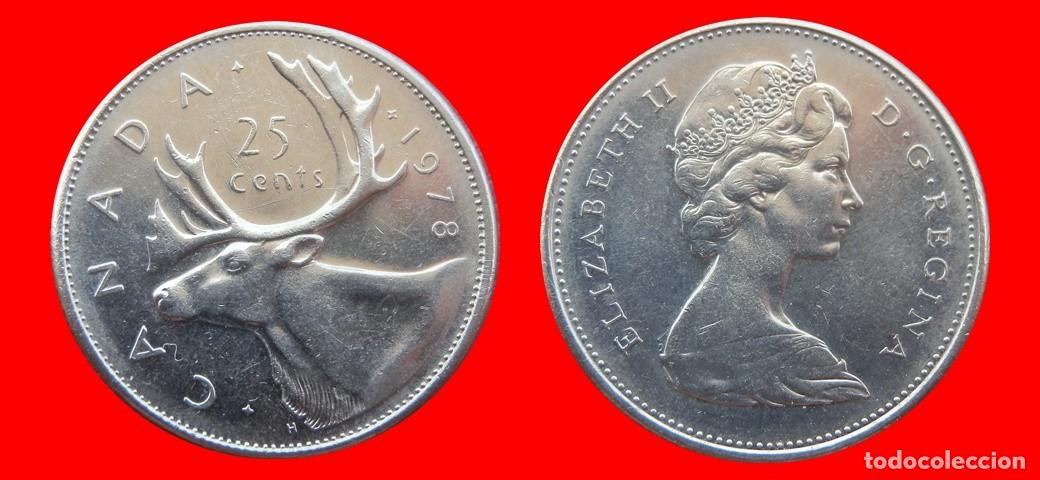 Monedas antiguas de Am&eacute;rica: 25 CENTAVOS 1978 CANADA-151679