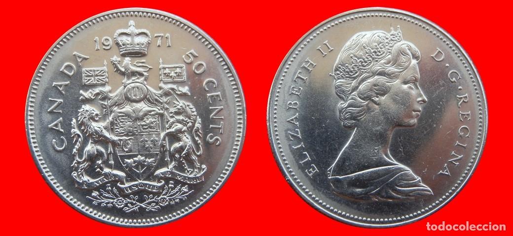 Monedas antiguas de Am&eacute;rica: 50 CENTAVOS 1971 CANADA-151682