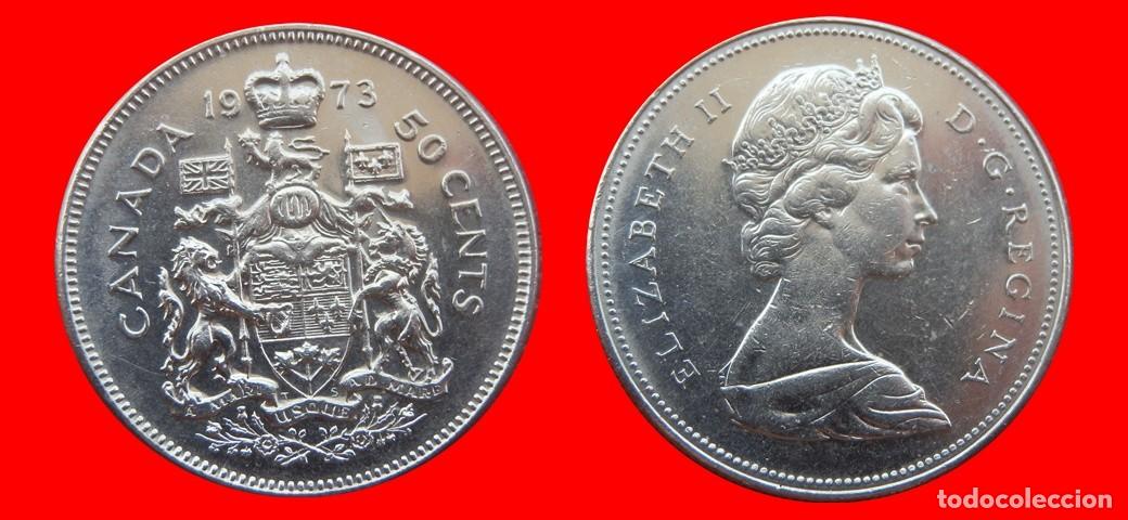 Monedas antiguas de Am&eacute;rica: 50 CENTAVOS 1973 CANADA-151683