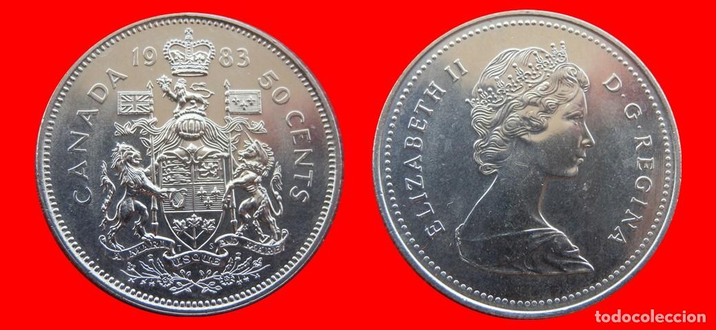 Monedas antiguas de Am&eacute;rica: 50 CENTAVOS 1983 CANADA-151688