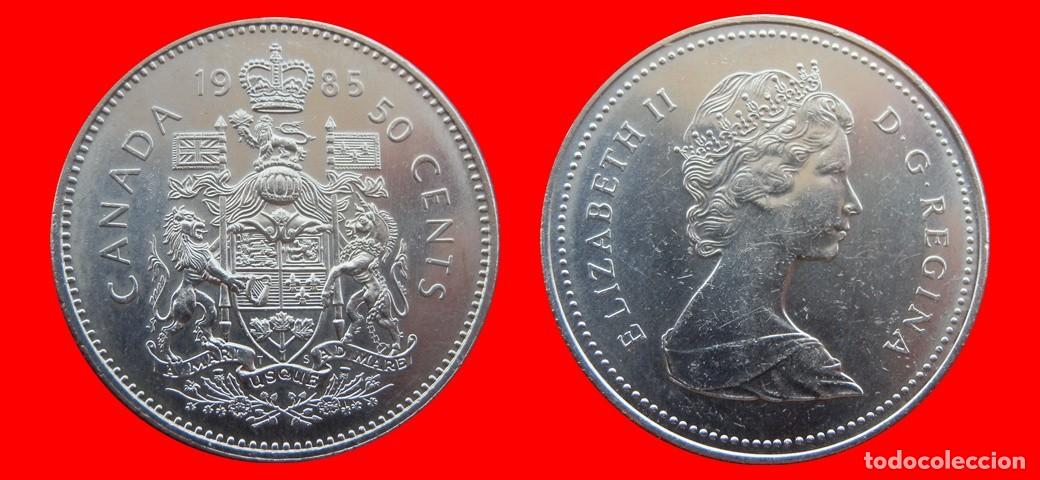 Monedas antiguas de Am&eacute;rica: 50 CENTAVOS 1985 CANADA-151689