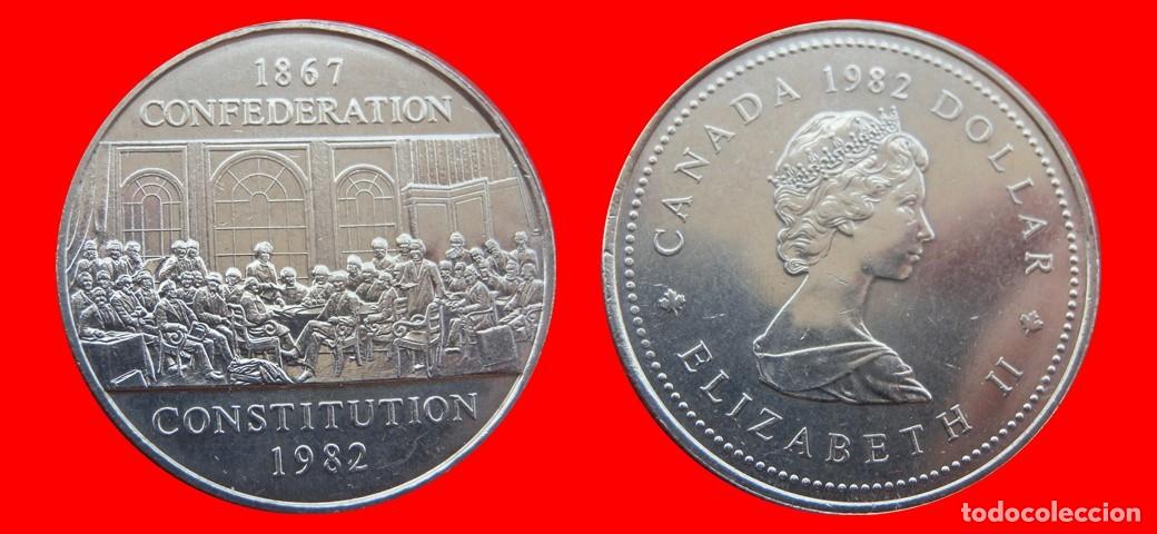 Monedas antiguas de Am&eacute;rica: 1 DOLAR 1982 CANADA-151698 - Foto 1