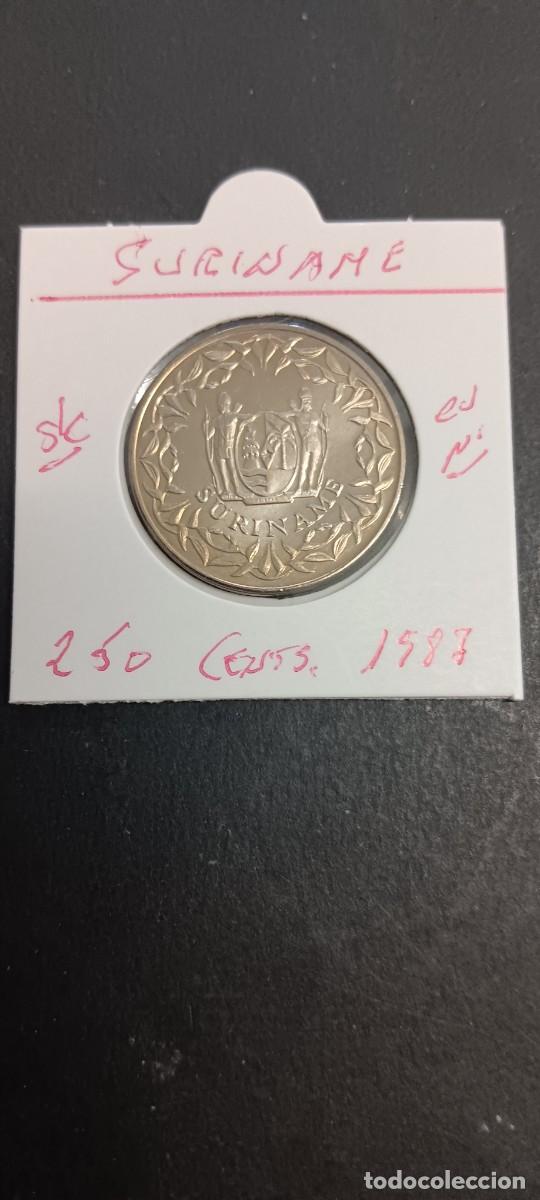 Monedas antiguas de Am&eacute;rica: SURINAME 250 CENTIMOS 1987 S/C KM=24 (CUPRONIQUEL)