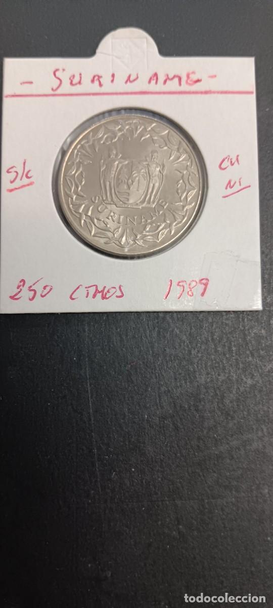 Monedas antiguas de Am&eacute;rica: SURINAME 250 CENTIMOS 1989 S/C KM=24 (CUPRONIQUEL)