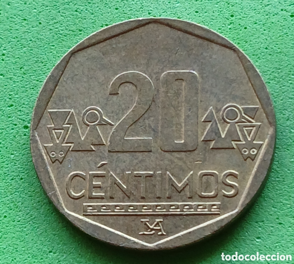 Monedas antiguas de Am&eacute;rica: Per&uacute; 20 c&eacute;ntimos 2022 km#306.4