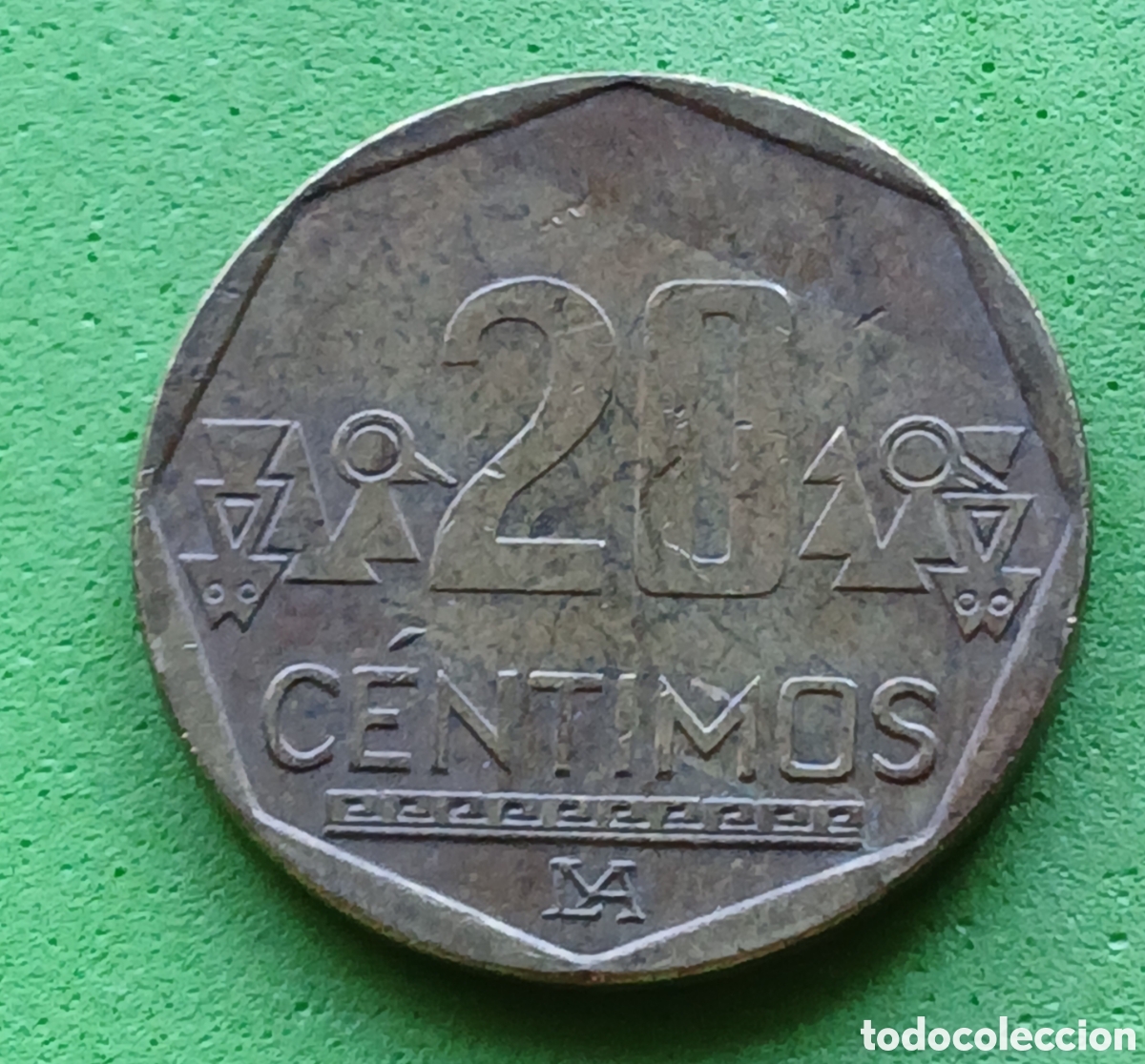 Monedas antiguas de Am&eacute;rica: Per&uacute; 20 c&eacute;ntimos 2025 km#306.4 ESCASA!