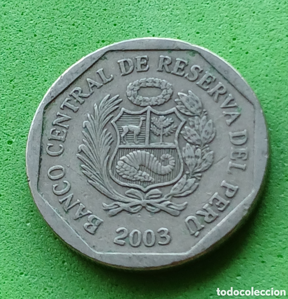 Monedas antiguas de Am&eacute;rica: Per&uacute; 50 c&eacute;ntimos 2003 km#307.4