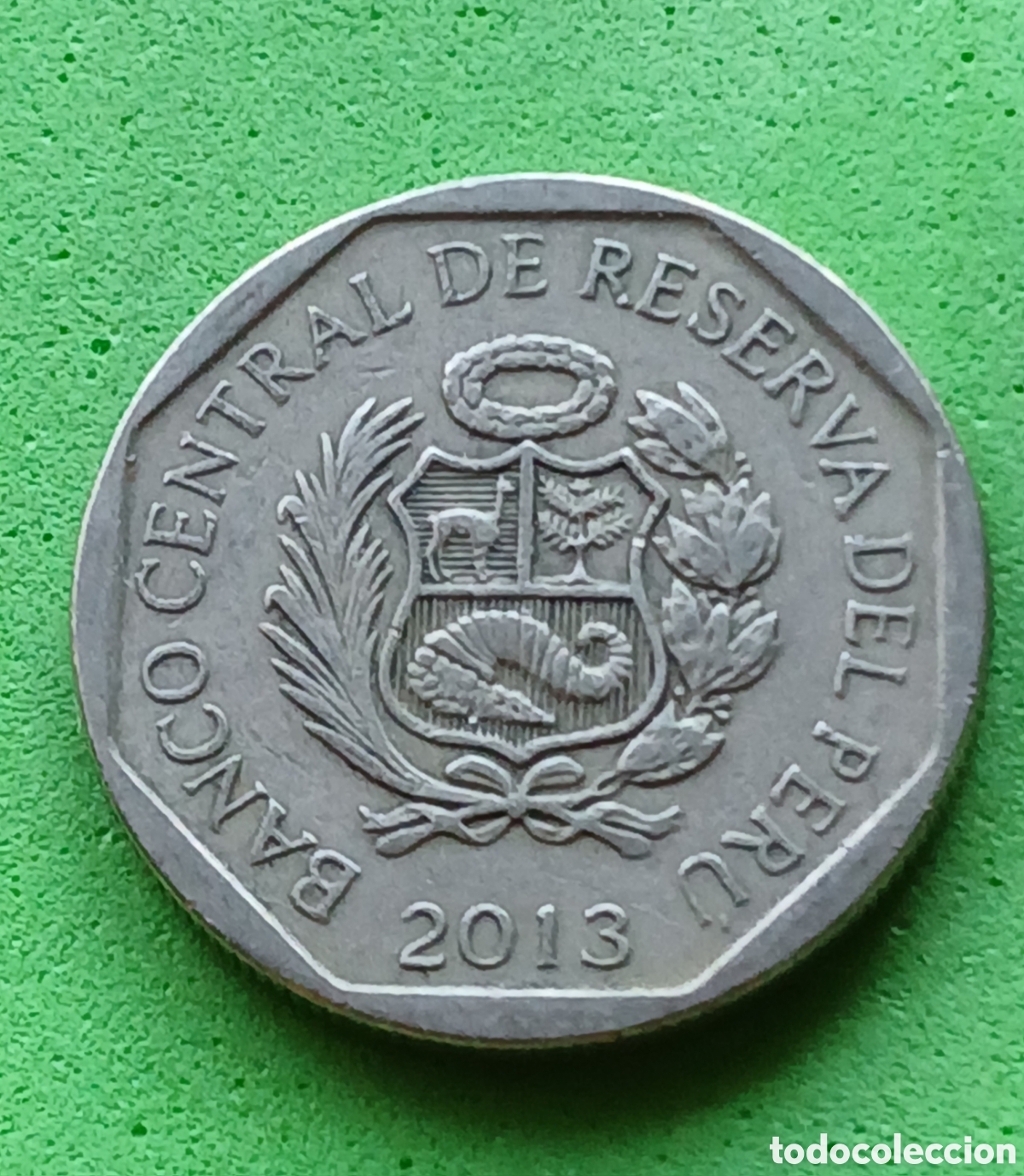 Monedas antiguas de Am&eacute;rica: Per&uacute; 50 c&eacute;ntimos 2013 km#307.4