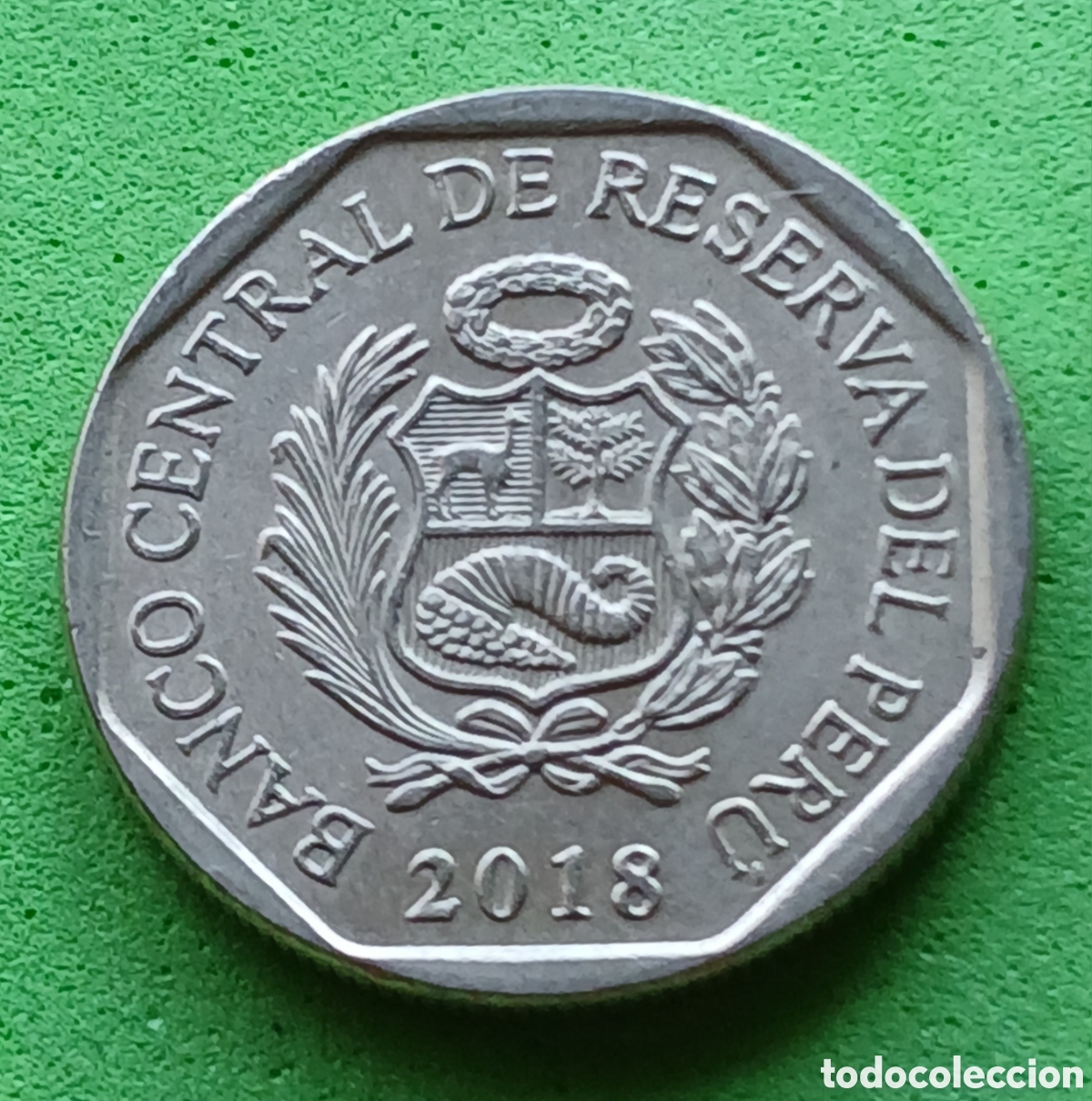 Monedas antiguas de Am&eacute;rica: Per&uacute; 50 c&eacute;ntimos 2018 km#307.4