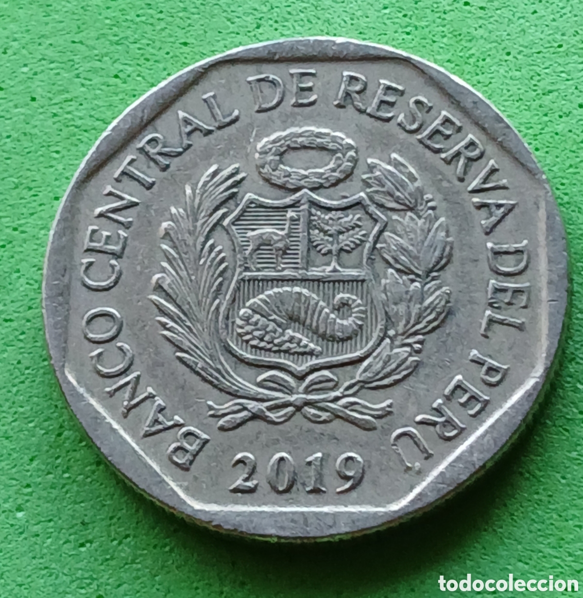 Monedas antiguas de Am&eacute;rica: Per&uacute; 50 c&eacute;ntimos 2019 km#307.4