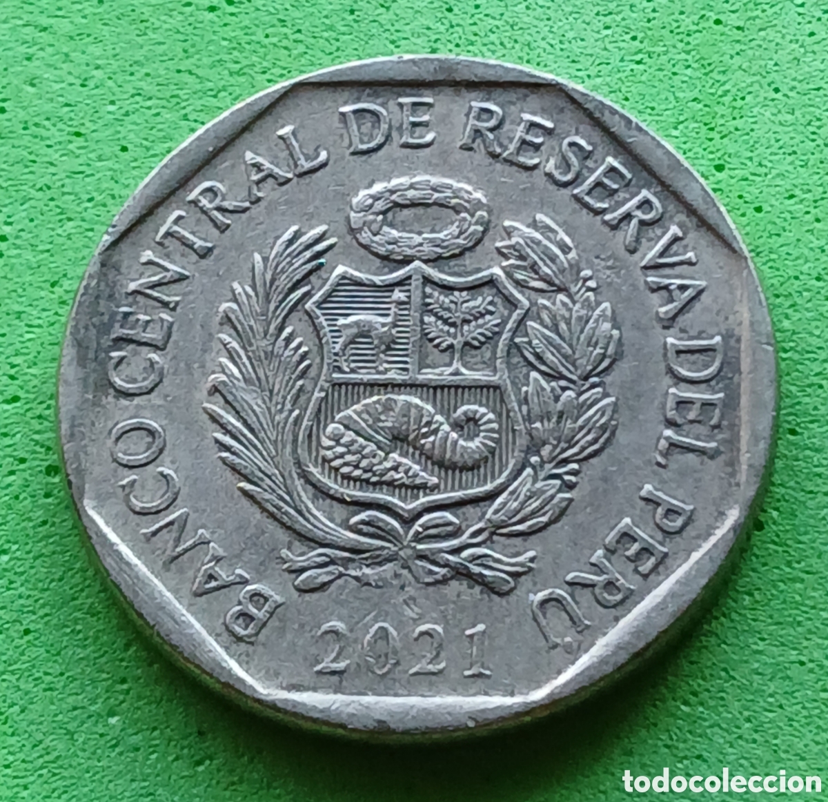 Monedas antiguas de Am&eacute;rica: Per&uacute; 50 c&eacute;ntimos 2021 km#307.4
