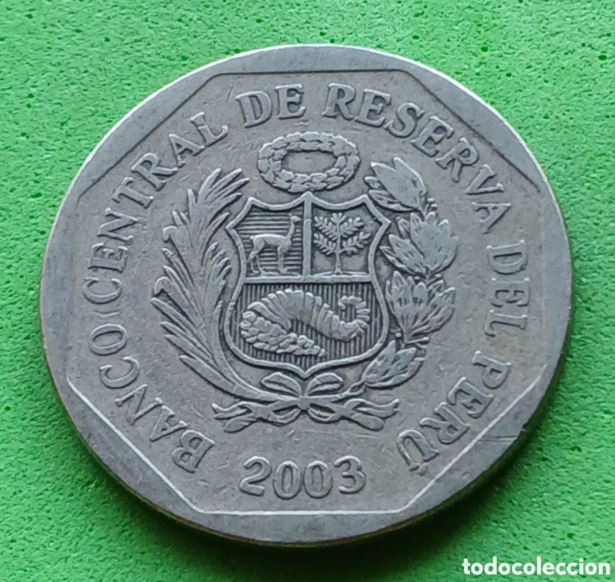 Monedas antiguas de Am&eacute;rica: Per&uacute; 1 nuevo sol 2003 km#308.4