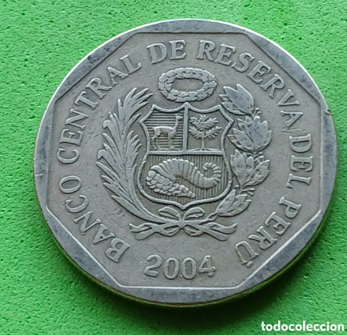 Monedas antiguas de Am&eacute;rica: Per&uacute; 1 nuevo sol 2004 km#308.4