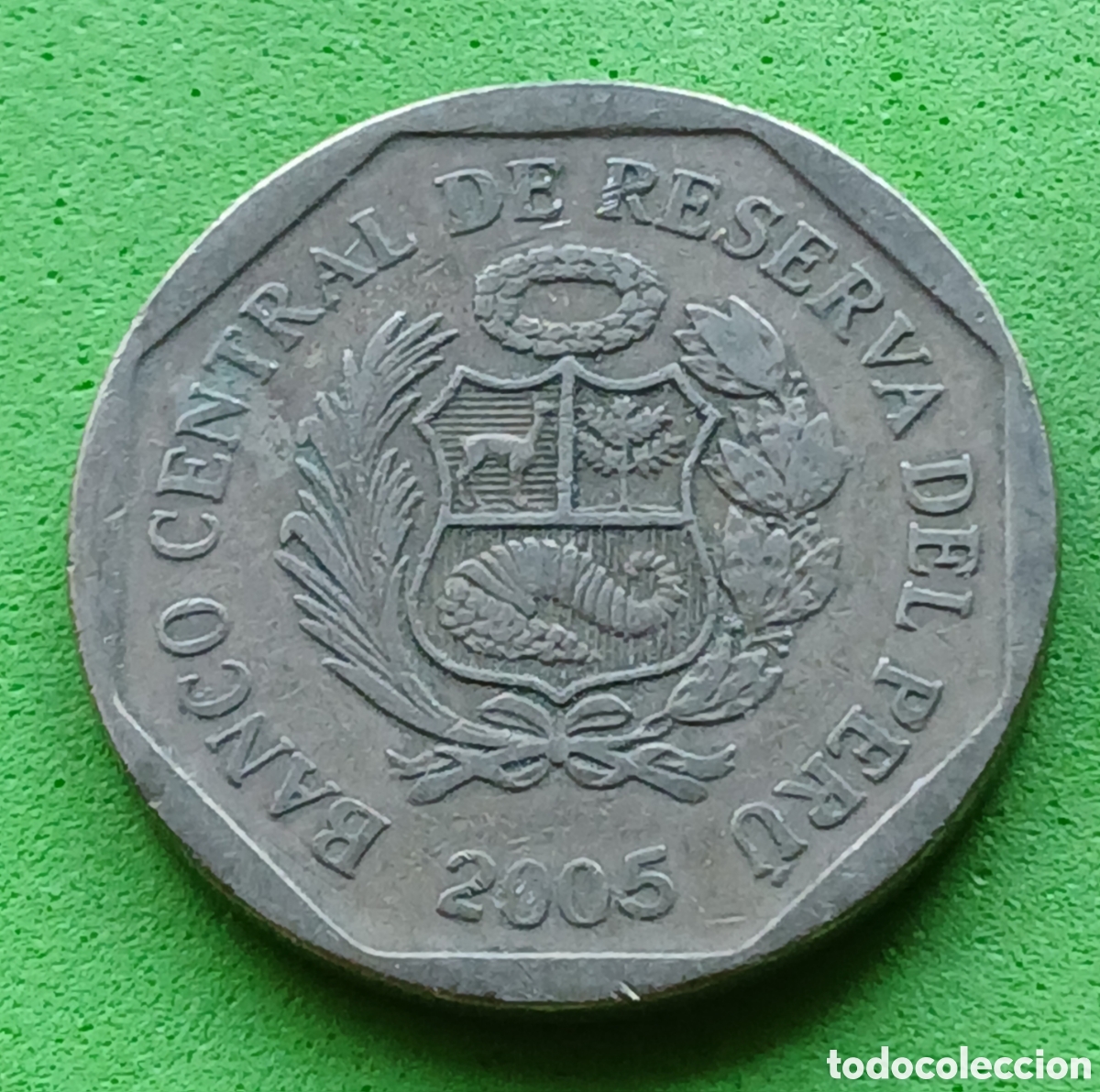 Monedas antiguas de Am&eacute;rica: Per&uacute; 1 nuevo sol 2005 km#308.4