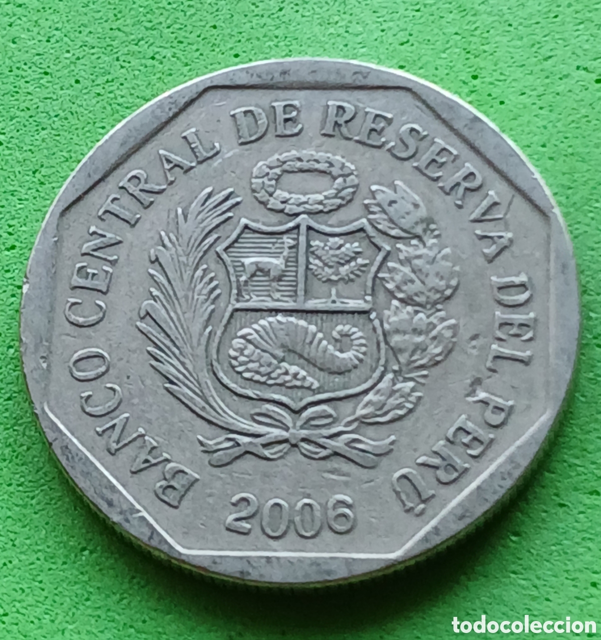Monedas antiguas de Am&eacute;rica: Per&uacute; 1 nuevo sol 2006 km#308.4