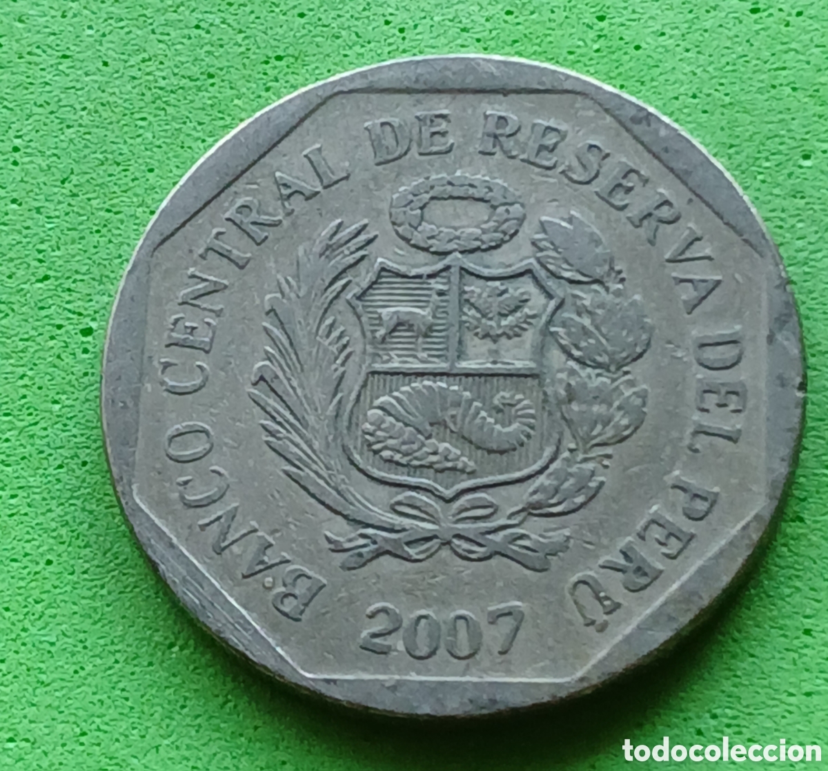 Monedas antiguas de Am&eacute;rica: Per&uacute; 1 nuevo sol 2007 km#308.4