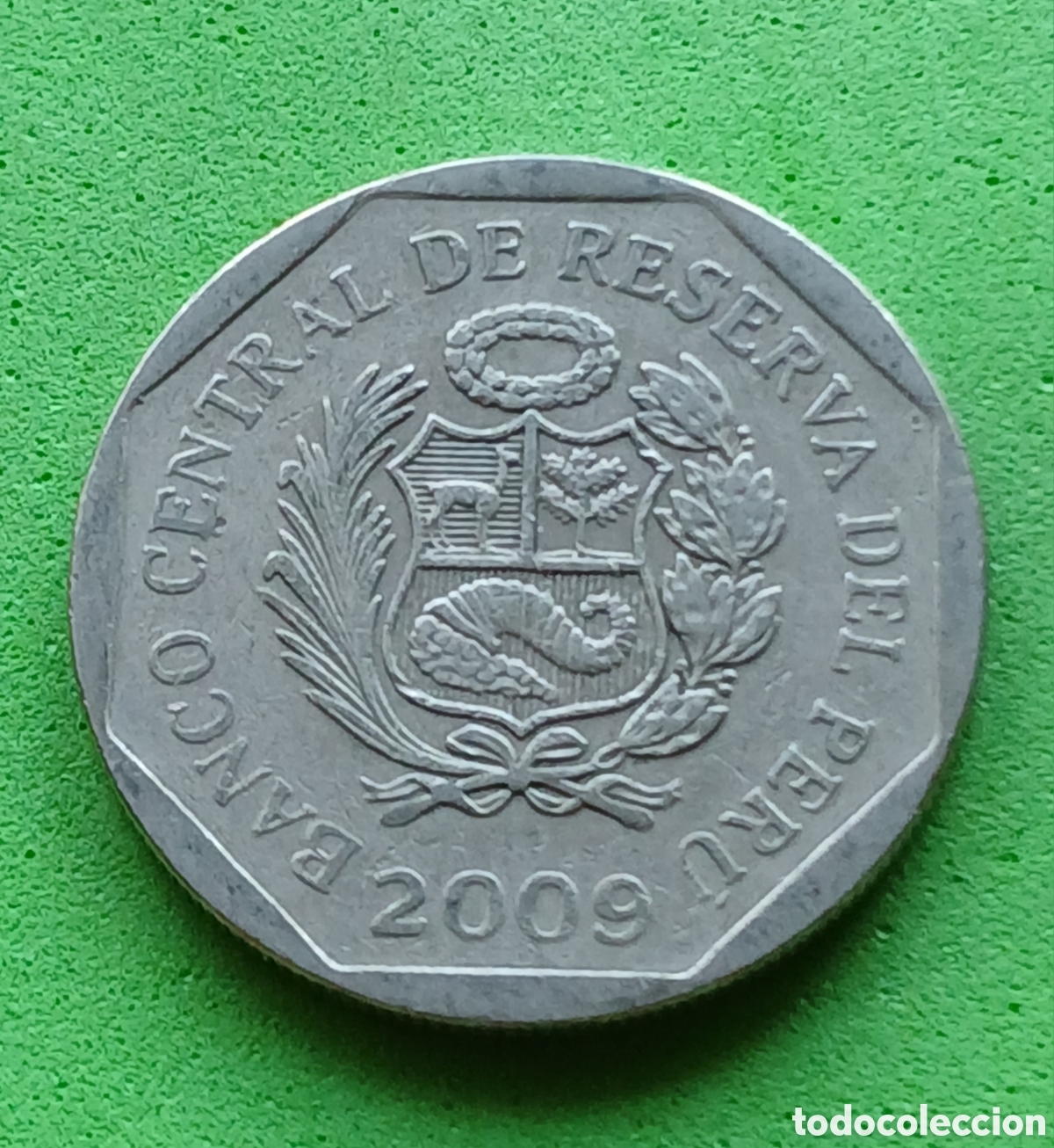 Monedas antiguas de Am&eacute;rica: Per&uacute; 1 nuevo sol 2009 km#308.4
