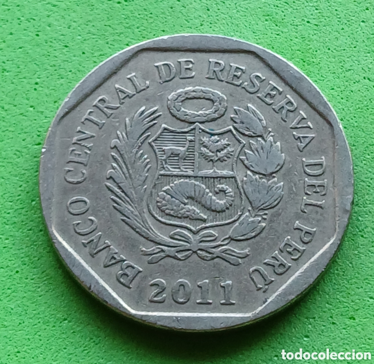 Monedas antiguas de Am&eacute;rica: Per&uacute; 1 nuevo sol 2011 km#308.4