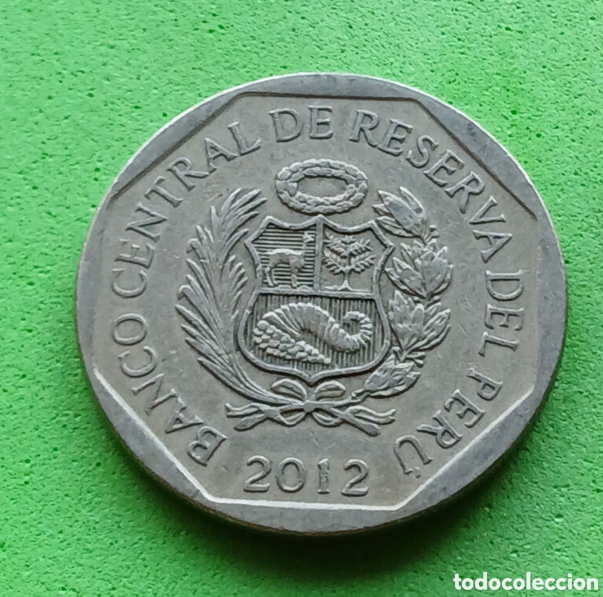 Monedas antiguas de Am&eacute;rica: Per&uacute; 1 nuevo sol 2012 km#366