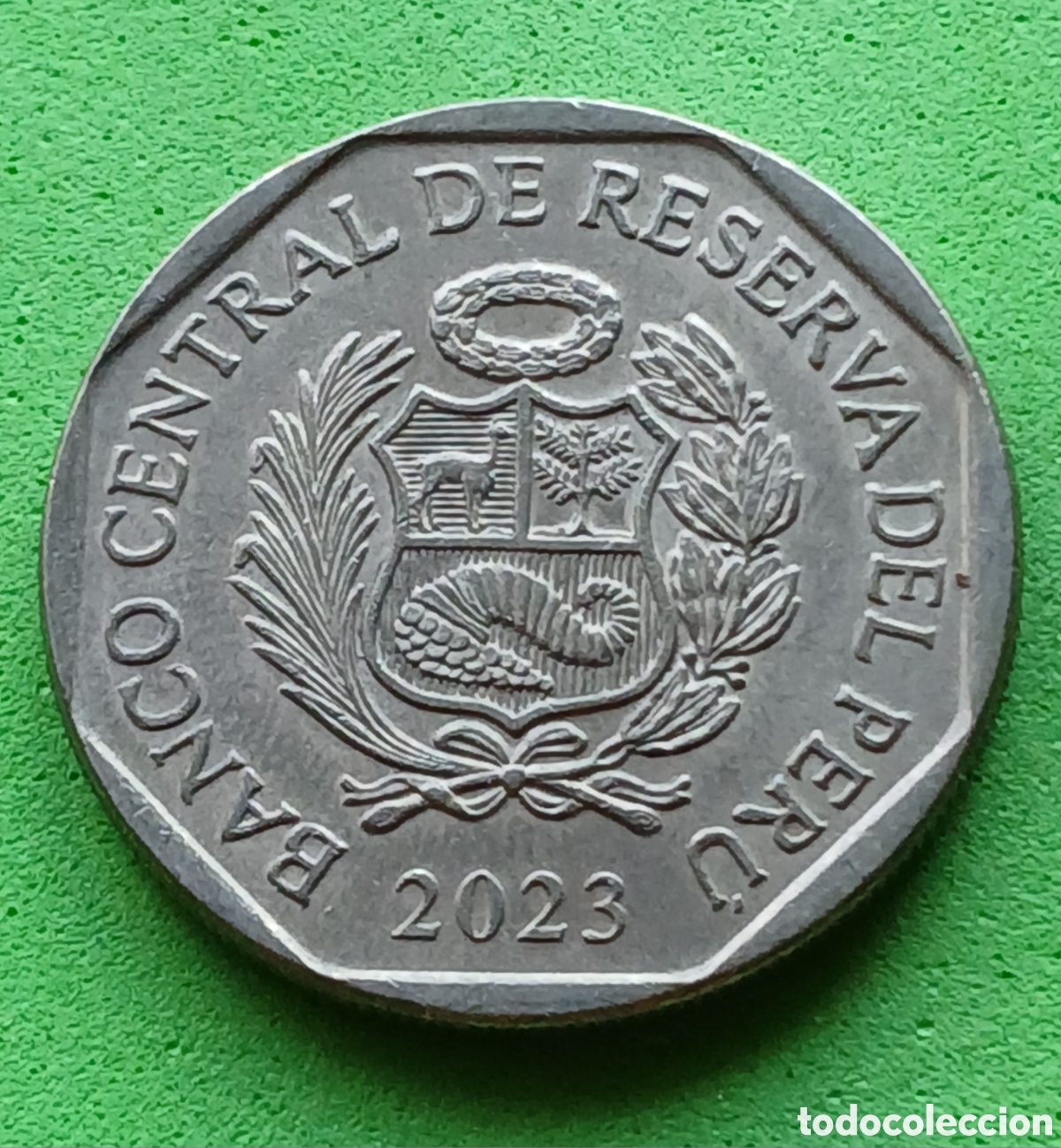 Monedas antiguas de Am&eacute;rica: Per&uacute; 1 sol 2023 km#395 ESCASA