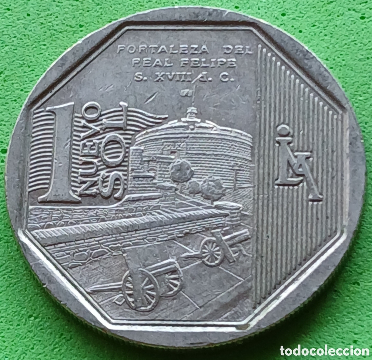 Monedas antiguas de Am&eacute;rica: Per&uacute; 1 nuevo sol 2012 km#363 Fortaleza del Real Felipe