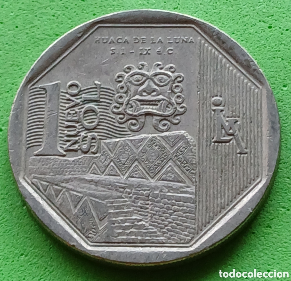 Monedas antiguas de Am&eacute;rica: Per&uacute; 1 nuevo sol 2014 km#380 Huaca de la Luna