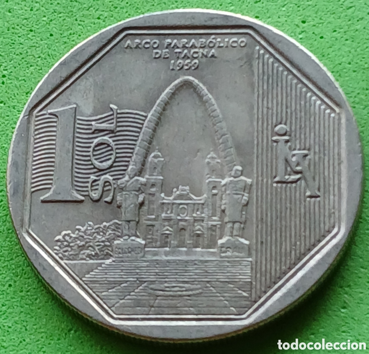 Monedas antiguas de Am&eacute;rica: Per&uacute; 1 sol 2016 km#398 Arco Parab&oacute;lico de Tacna