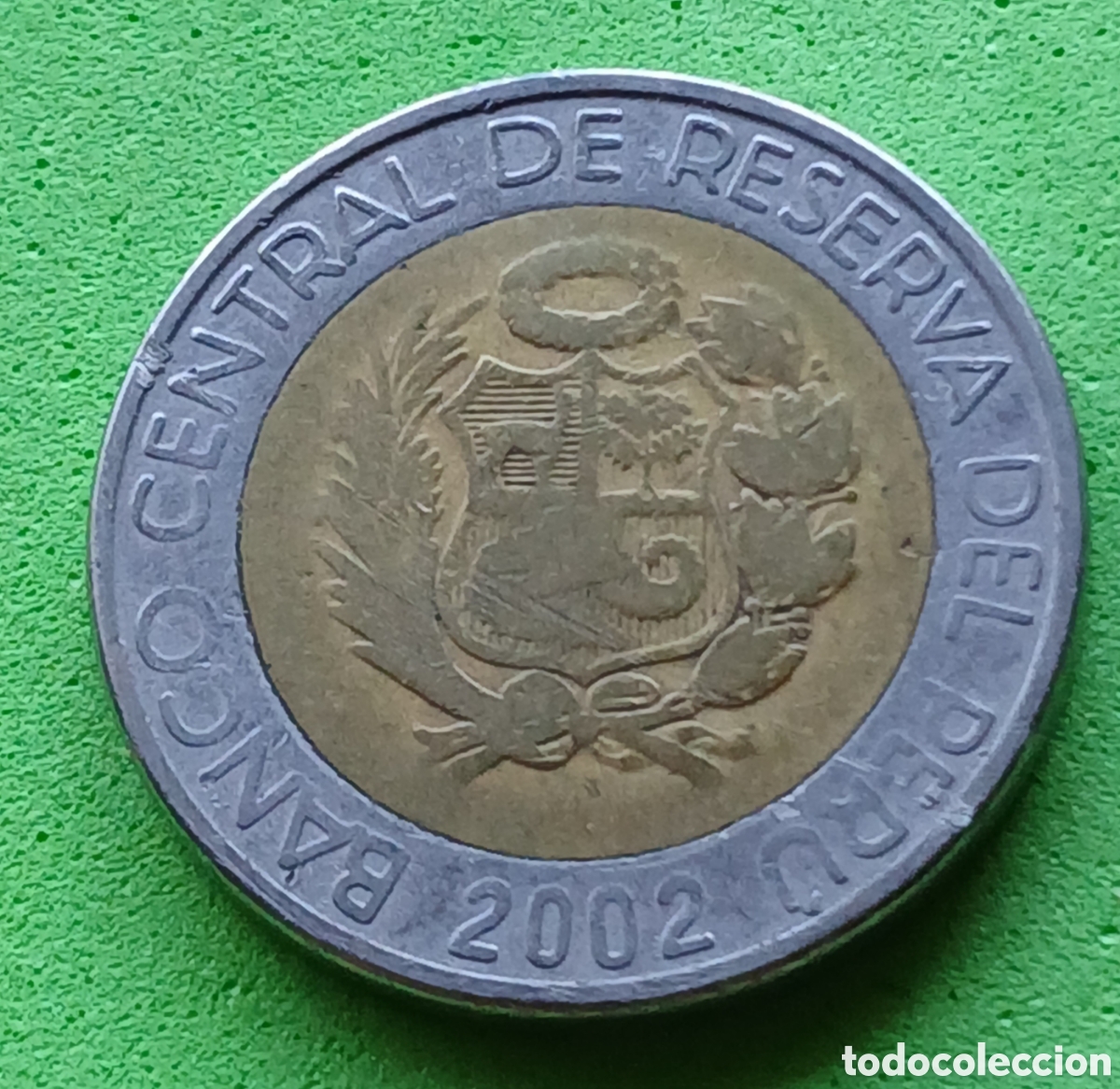 Monedas antiguas de Am&eacute;rica: Per&uacute; 2 nuevos soles 2002 km#313