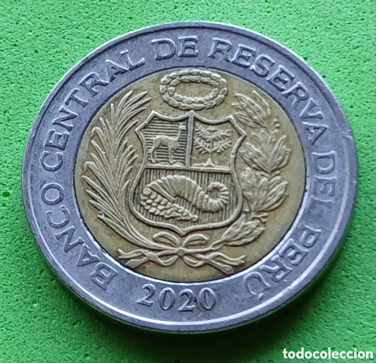 Monedas antiguas de Am&eacute;rica: Per&uacute; 2 soles 2020 km#401 poco com&uacute;n