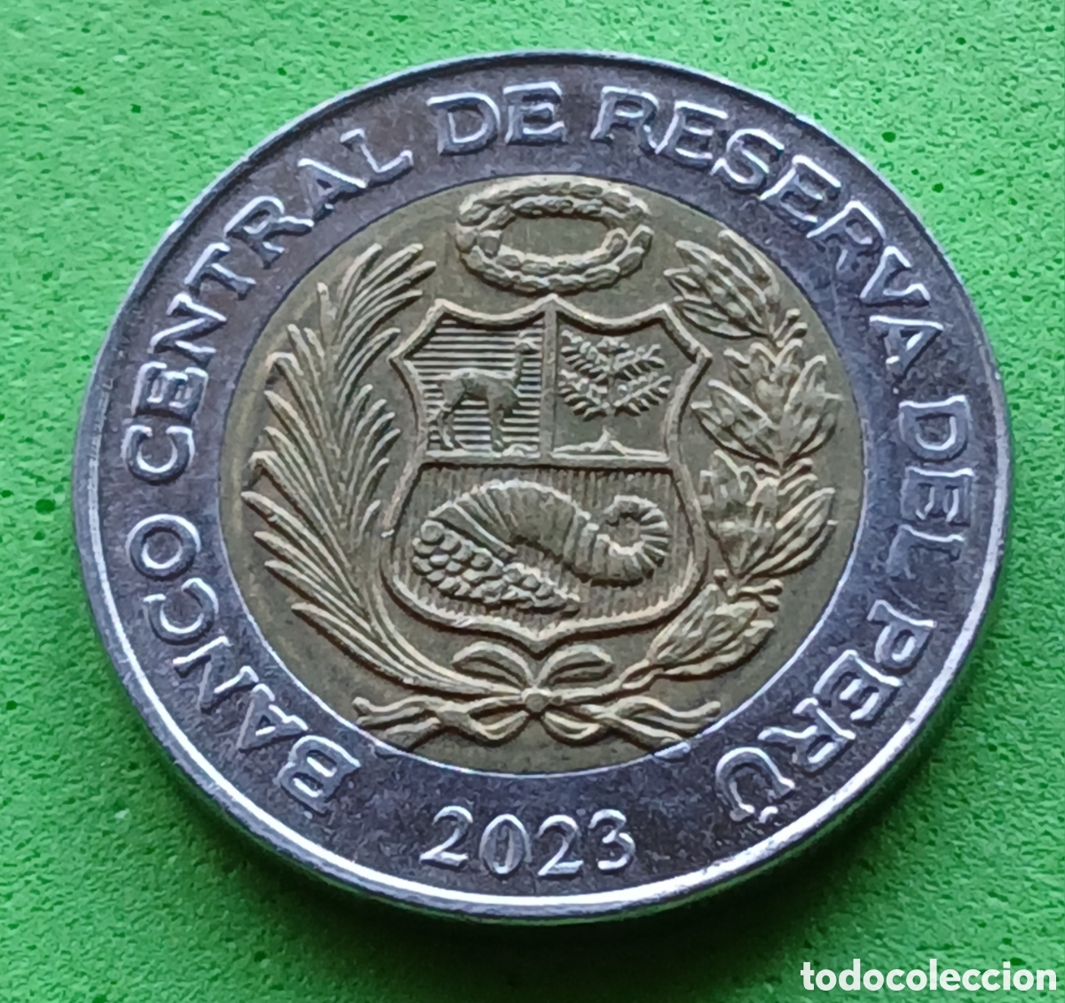 Monedas antiguas de Am&eacute;rica: Per&uacute; 2 soles 2023 km#401 ESCASA