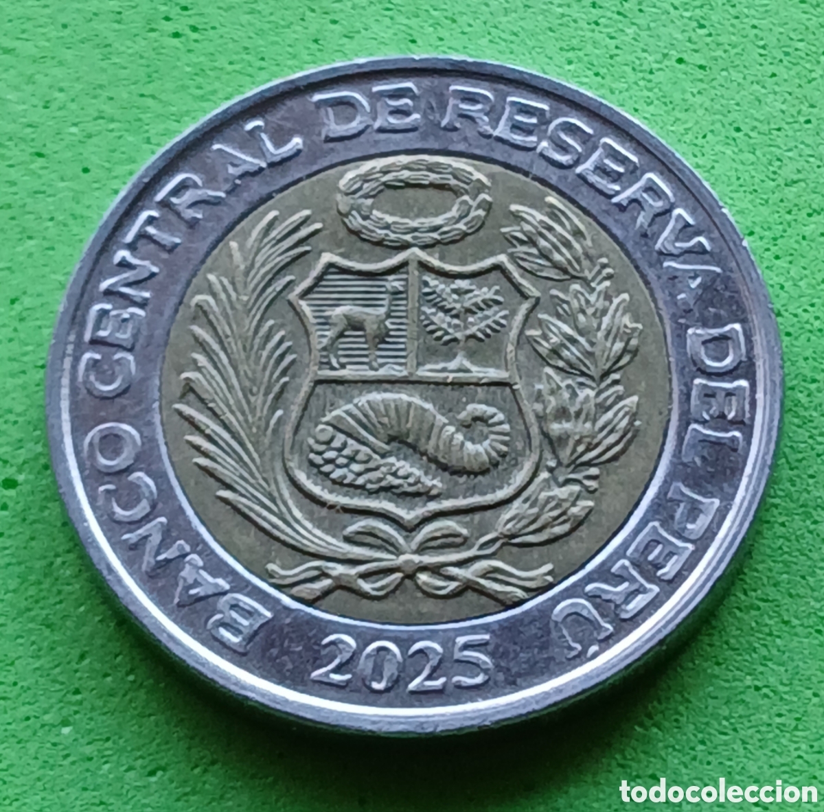 Monedas antiguas de Am&eacute;rica: Per&uacute; 2 soles 2025 km#401 ESCASA!