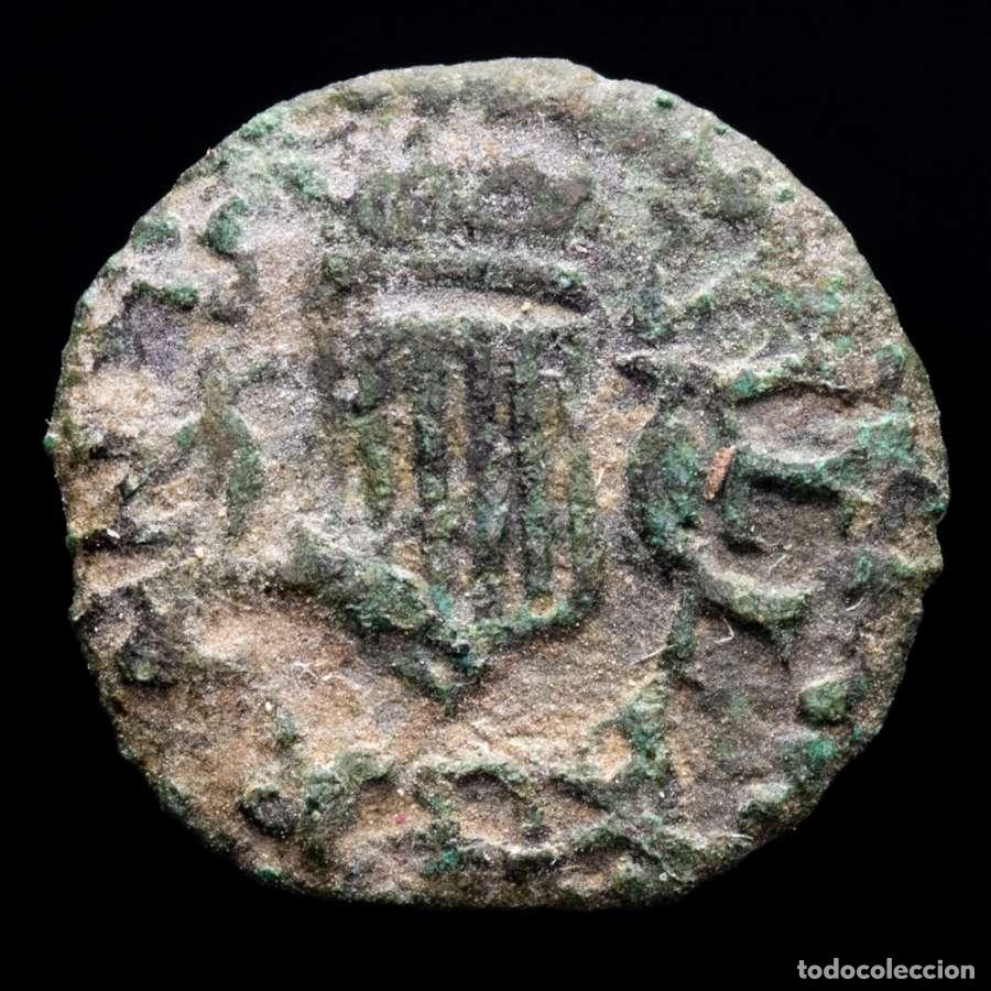 Monedas antiguas de Am&eacute;rica: Felipe III - Dinero de Granollers.
