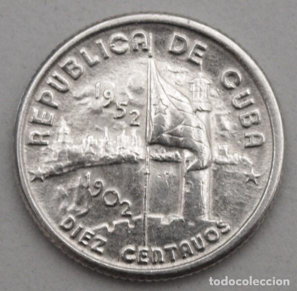 Monedas antiguas de Am&eacute;rica: MONEDA DE 10 CENTAVOS DE PLATA DE LA REPUBLICA DE CUBA.1902-1952. VER FOTOS PARA VER DETALLES.
