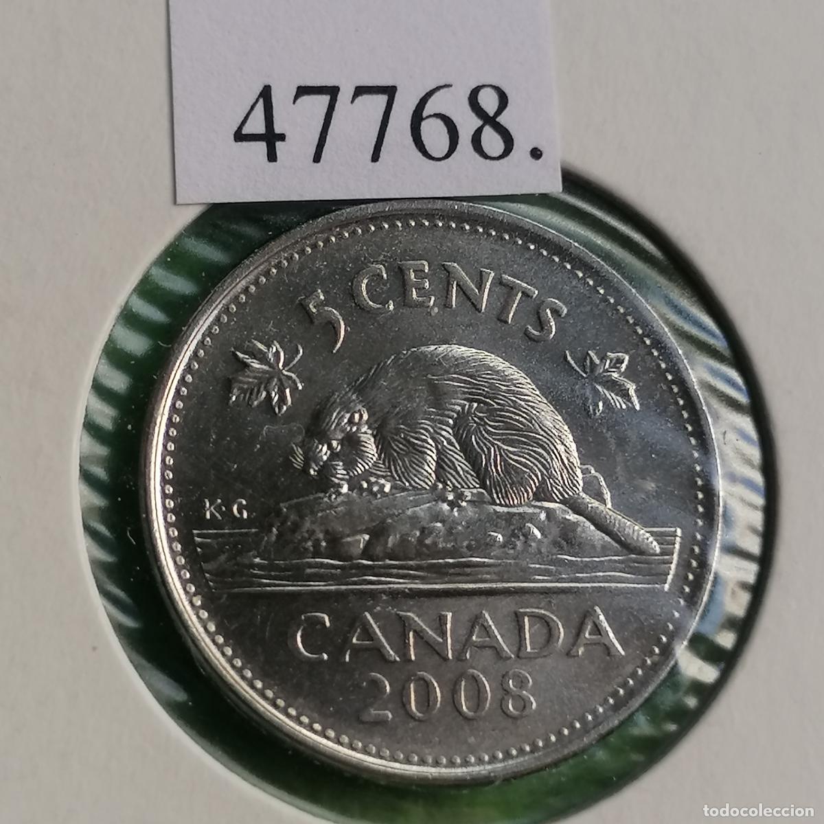 Monedas antiguas de Am&eacute;rica: Canad&aacute; 5 c&eacute;ntimos 2008