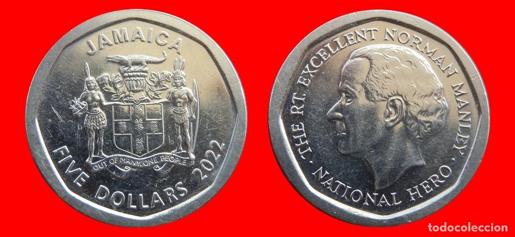 Monedas antiguas de Am&eacute;rica: 5 DOLARES 2022 JAMAICA-151755