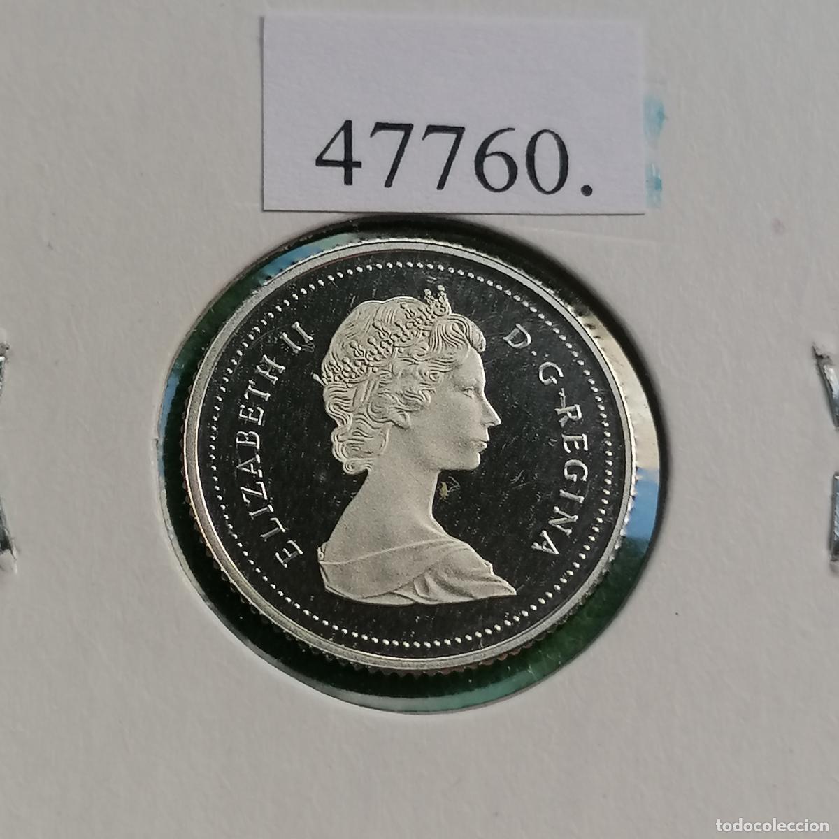 Monedas antiguas de Am&eacute;rica: Canad&aacute; 10 c&eacute;ntimos 1987