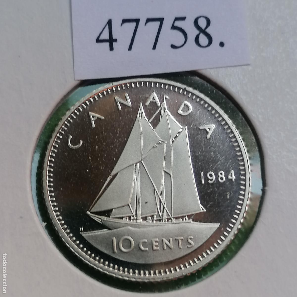 Monedas antiguas de Am&eacute;rica: Canad&aacute; 10 c&eacute;ntimos 1984