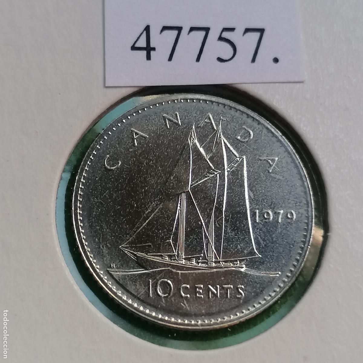 Monedas antiguas de Am&eacute;rica: Canad&aacute; 10 c&eacute;ntimos 1979 - Foto 1
