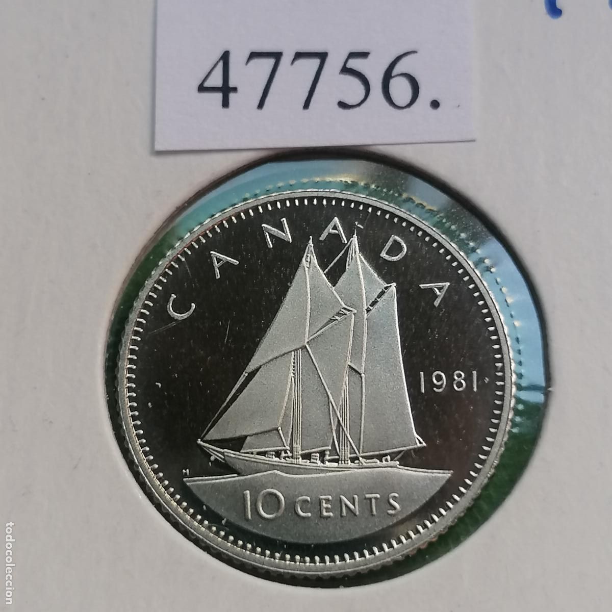 Monedas antiguas de Am&eacute;rica: Canad&aacute; 10 c&eacute;ntimos 1981