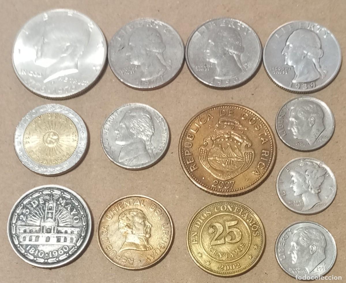 Monedas antiguas de Am&eacute;rica: LOTE N&ordm; 136-2 LOTE DE MONEDAS AMERICANAS DE DIFERENTES VALORES Y ALGUNA EN PLATA