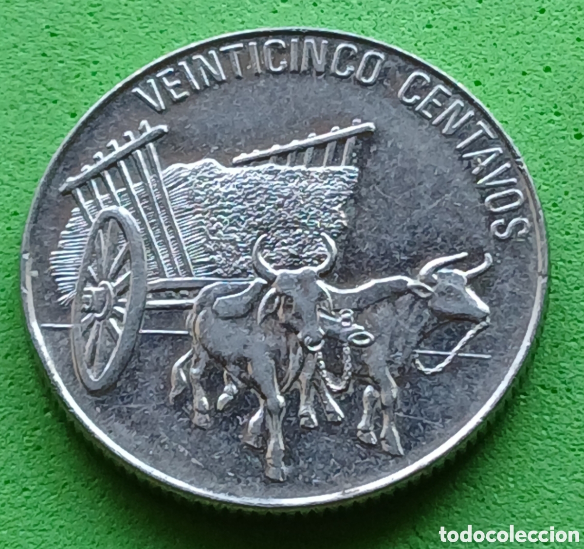 Monedas antiguas de Am&eacute;rica: Rep&uacute;blica Dominicana 25 centavos 1989 km#71.1