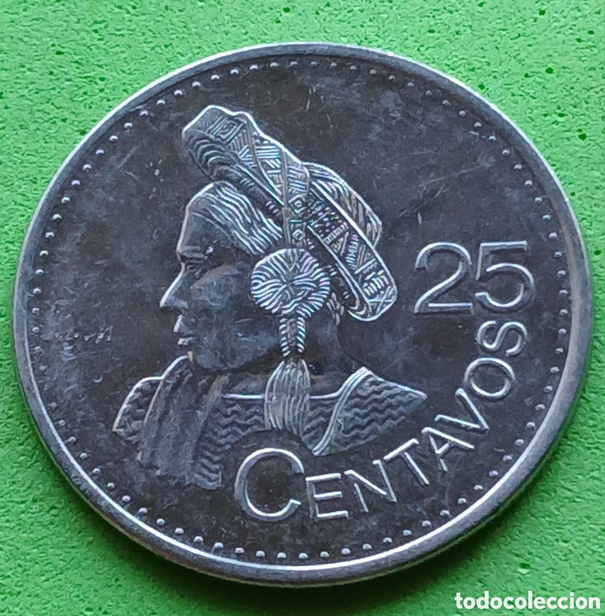 Monedas antiguas de Am&eacute;rica: Guatemala 25 centavos 2021 UC#4 ESCASA