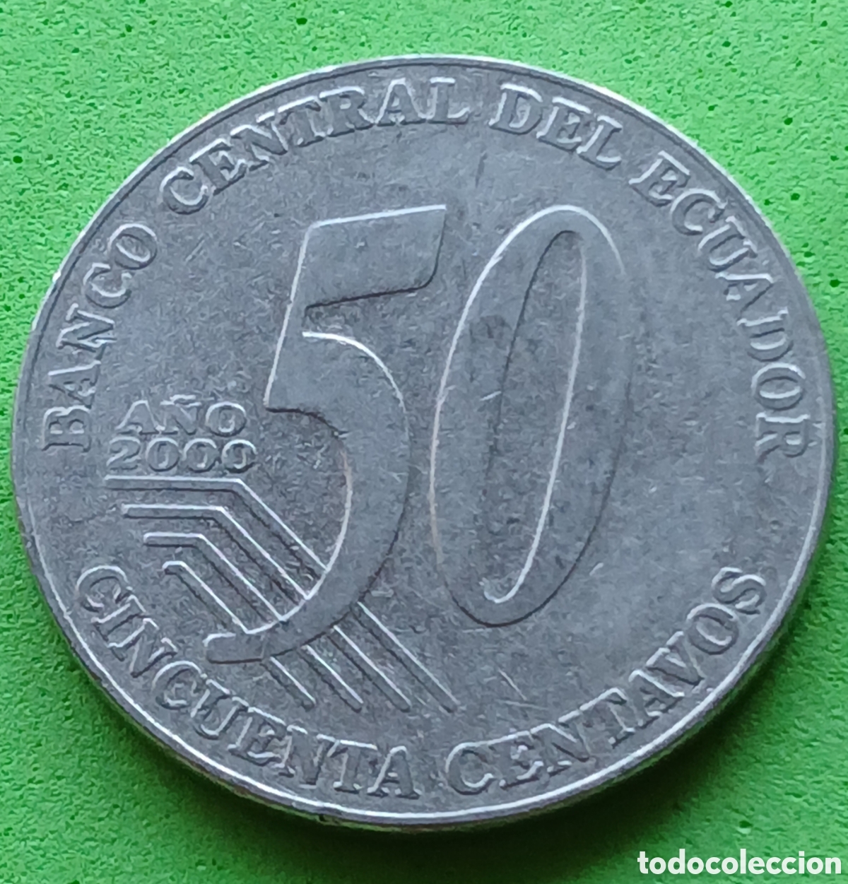 Monedas antiguas de Am&eacute;rica: Ecuador 50 centavos 2000 km#108