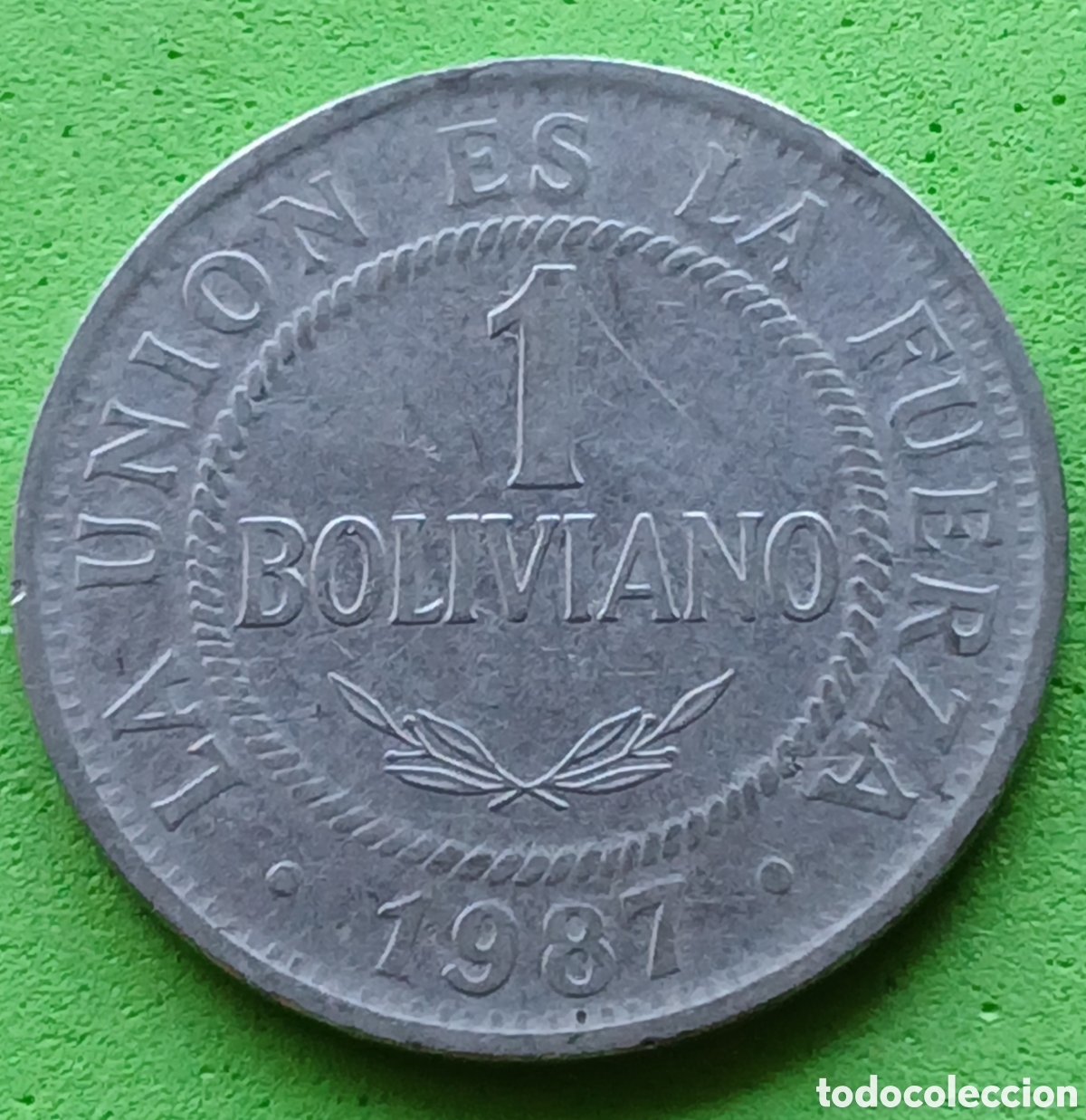 Monedas antiguas de Am&eacute;rica: Bolivia 1 boliviano 1987 km#205