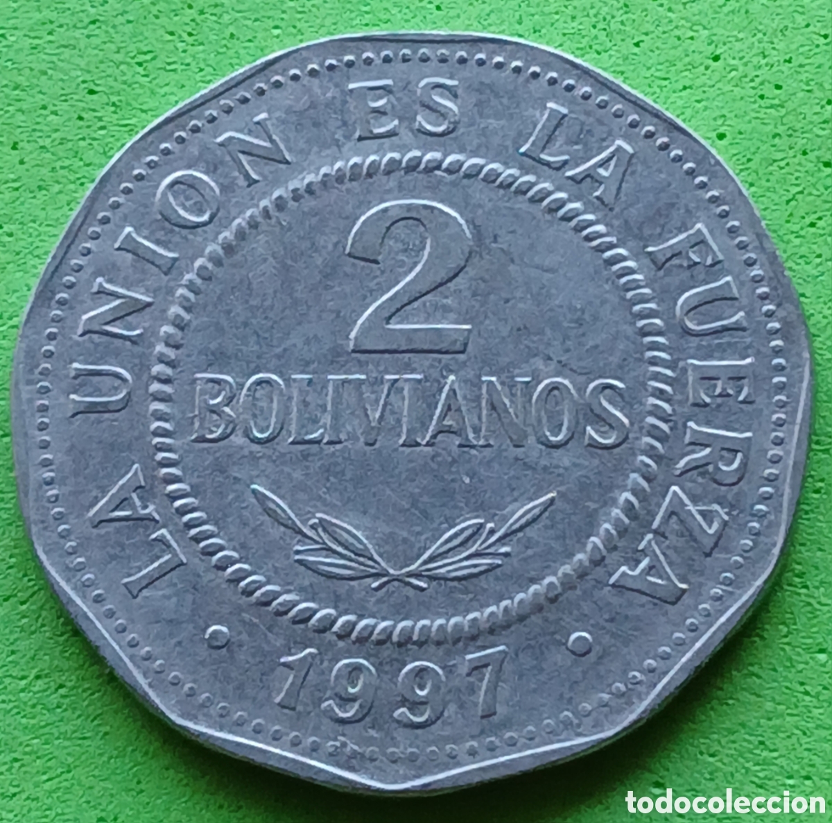 Monedas antiguas de Am&eacute;rica: Bolivia 2 bolivianos 1997 km#206.2