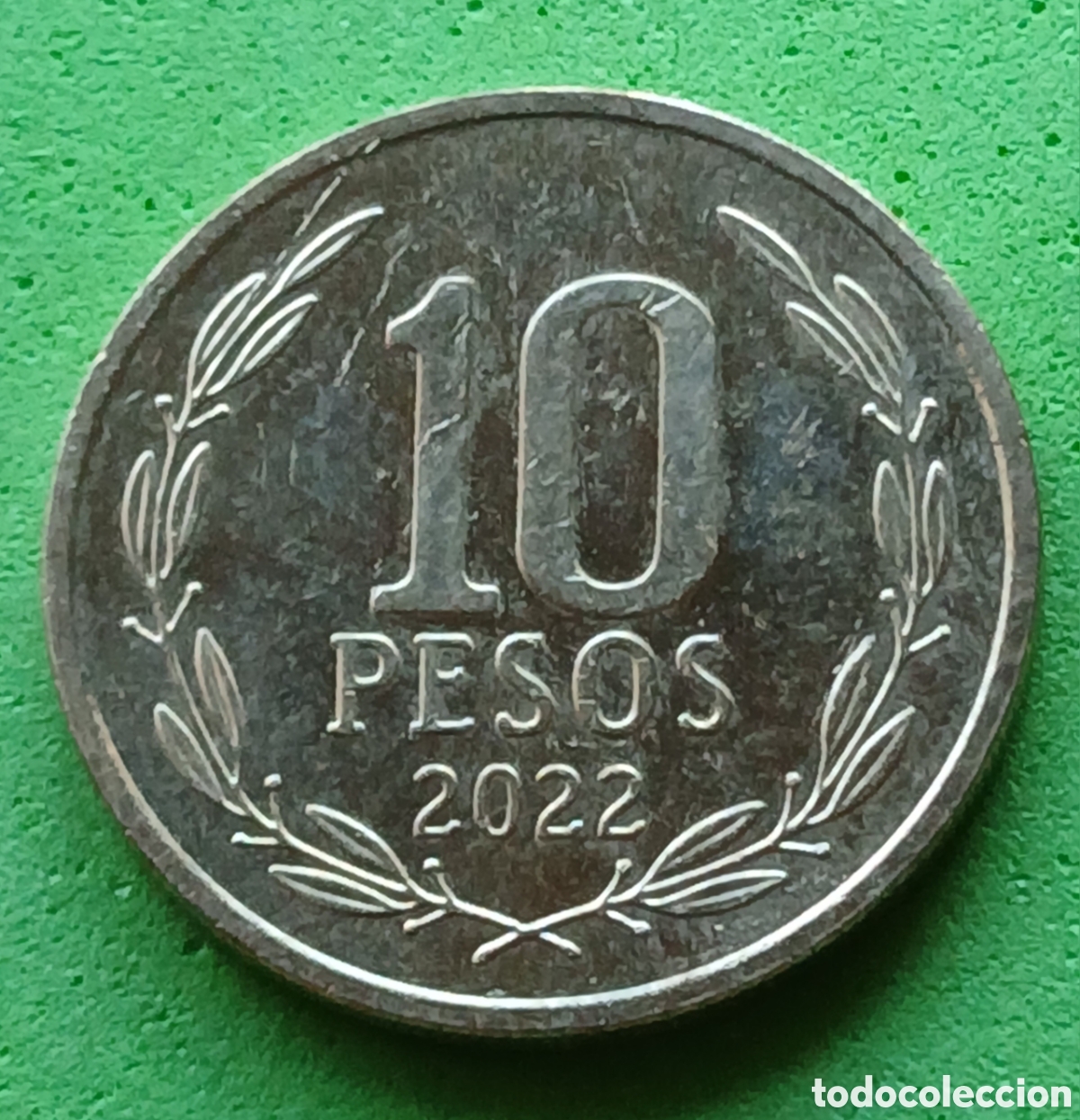 Monedas antiguas de Am&eacute;rica: Chile 10 pesos 2022 km#228 poco com&uacute;n