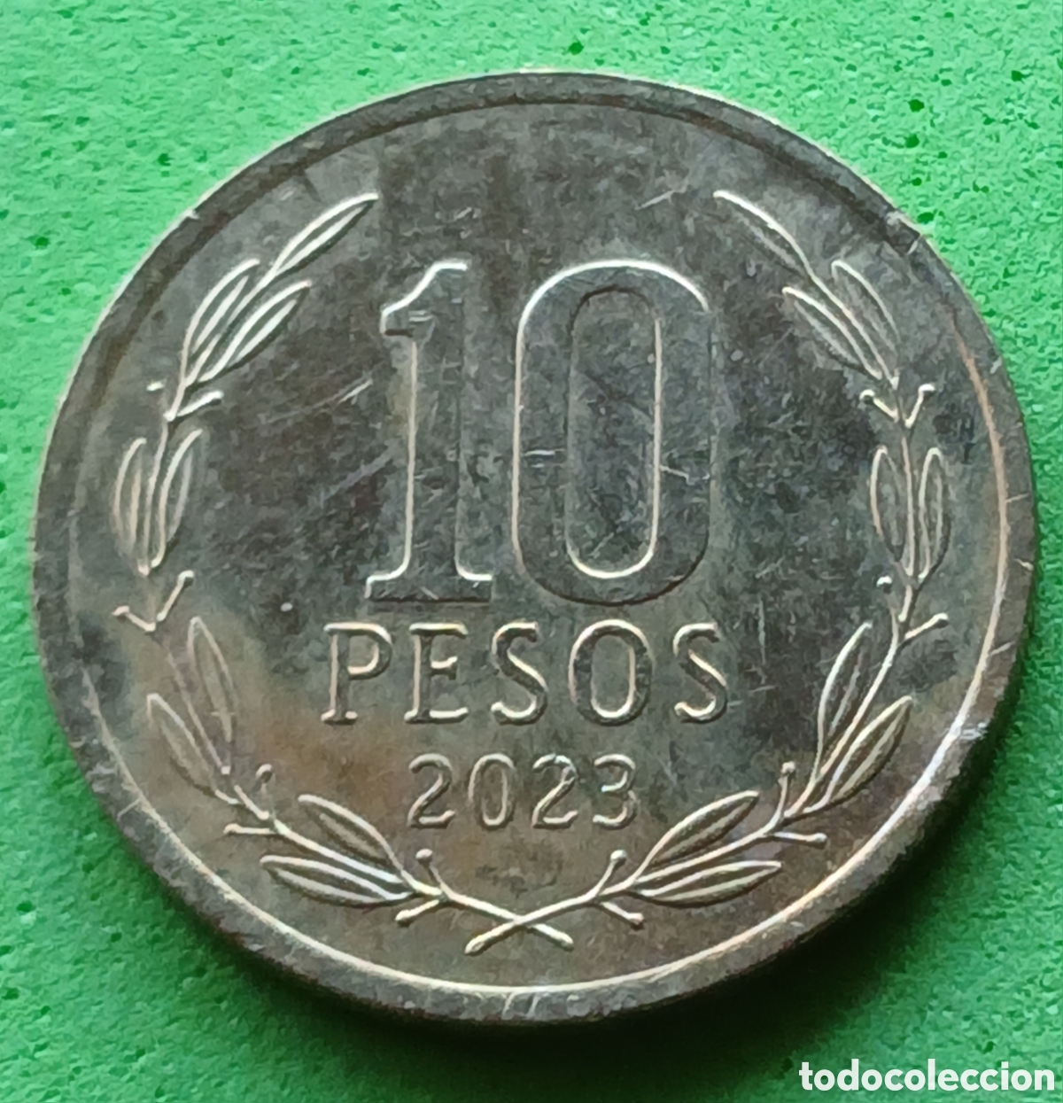 Monedas antiguas de Am&eacute;rica: Chile 10 pesos 2023 km#228 poco com&uacute;n